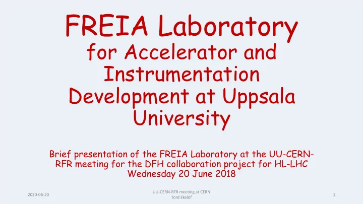 freia laboratory