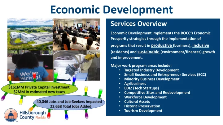 economic development