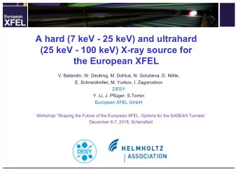 A hard (7 keV - 25 keV) and ultrahard  (25 keV - 100 keV) X-ray source for the European XFEL  V.