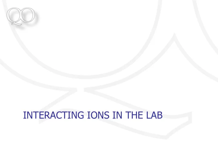 experimental qubits e2 transition