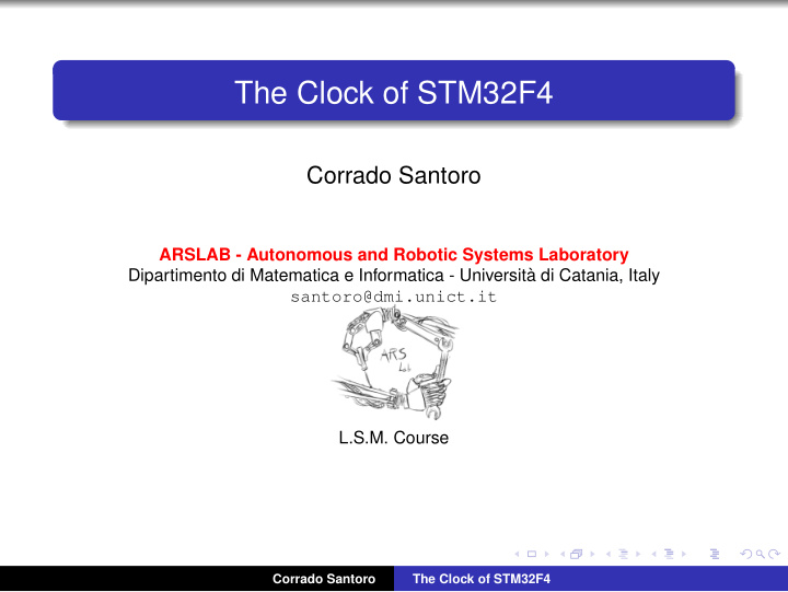 the clock of stm32f4