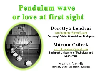 Dorottya Lendvai  dorcinomorci@gmail.com  Berzse  zsenyi  yi Dni  niel  el Gimnzi  zium,  um,