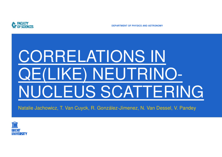 correlations in qe like neutrino nucleus scattering