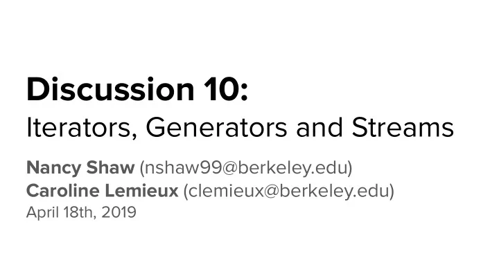 discussion 10