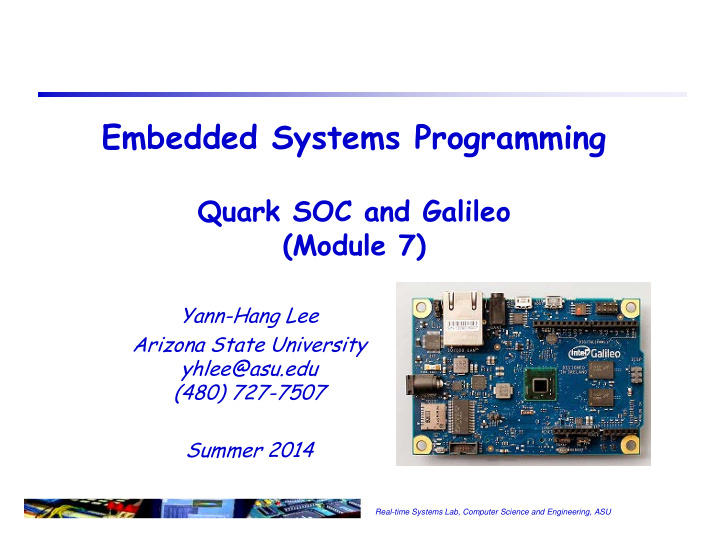 embedded systems programming