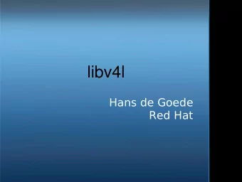 libv4l  Hans de Goede  Red Hat  Contents  Introduction  Future (from last years presentation)