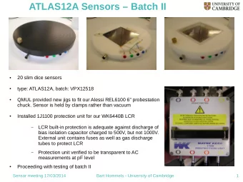 ATLAS12A Sensors  Batch II  20 slim dice sensors    type: ATLAS12A, batch: VPX12518