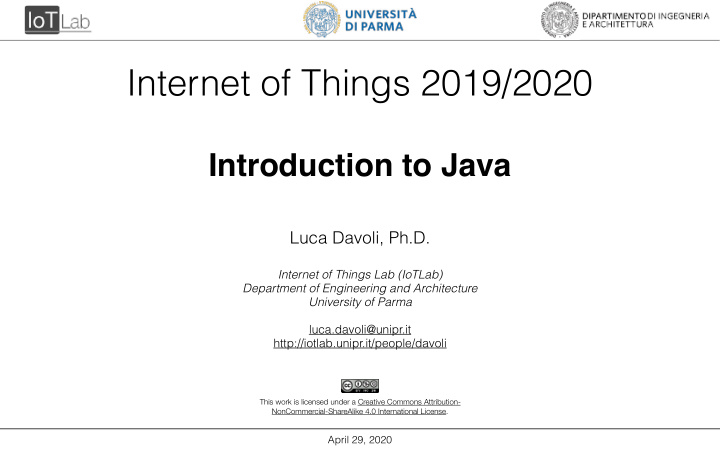 internet of things 2019 2020