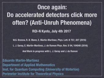 Once again:  Do accelerated detectors click more  often? (Anti-Unruh Phenomena)  RQI-N Kyoto, July