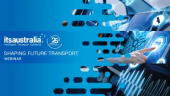 4G / 5G for High Performance ITS  An industry view on Cellular V2X  ITS-Australia Webinar 27 May