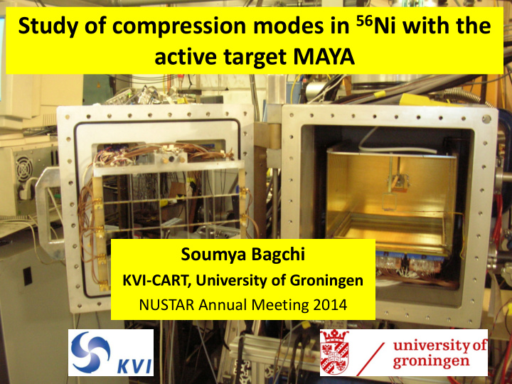study of compression modes in 56 ni with the active
