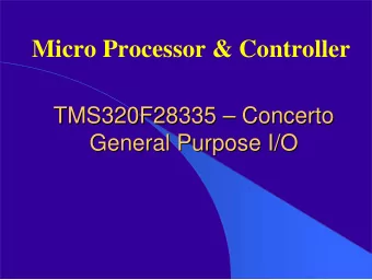 Micro Processor &amp; Controller  TMS320F28335    Concerto  Concerto  TMS320F28335  General
