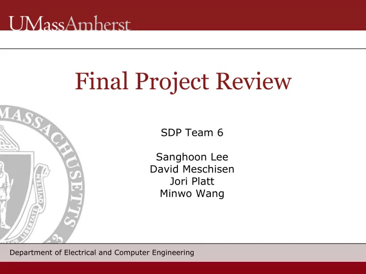 final project review