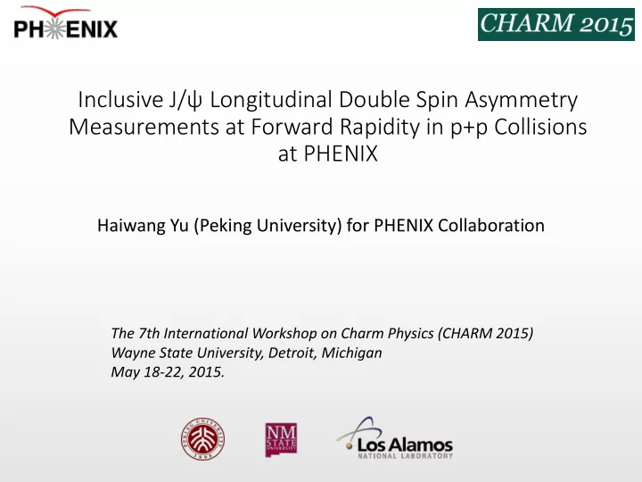 inclusive j longitudinal double spin asymmetry