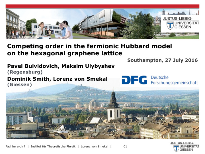 competing order in the fermionic hubbard model on the