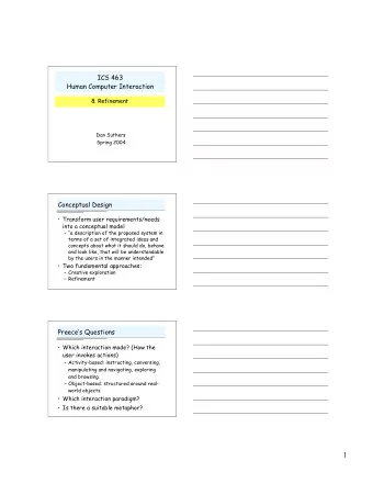 1  Approaches   Weve got different approaches here:   Textbook advocates a visually