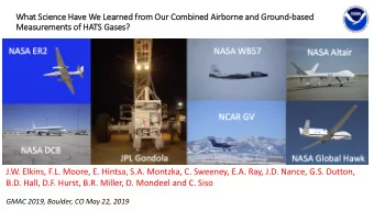 What S  t Scien  ence H  e Have W  e We Learned  ed f  from O  Our C  Combined  ed A  Airborne  e