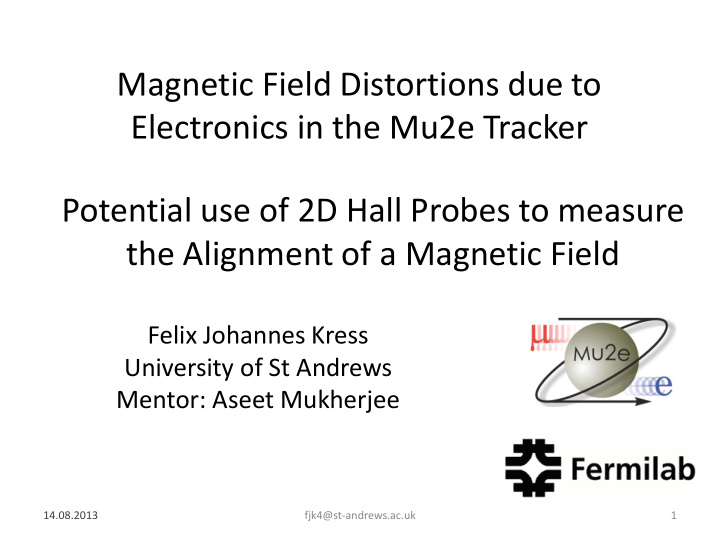 magnetic field distortions due to electronics in the mu2e