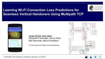 Learning Wi-Fi Connection Loss Predictions for  Seamless Vertical Handovers Using Multipath TCP