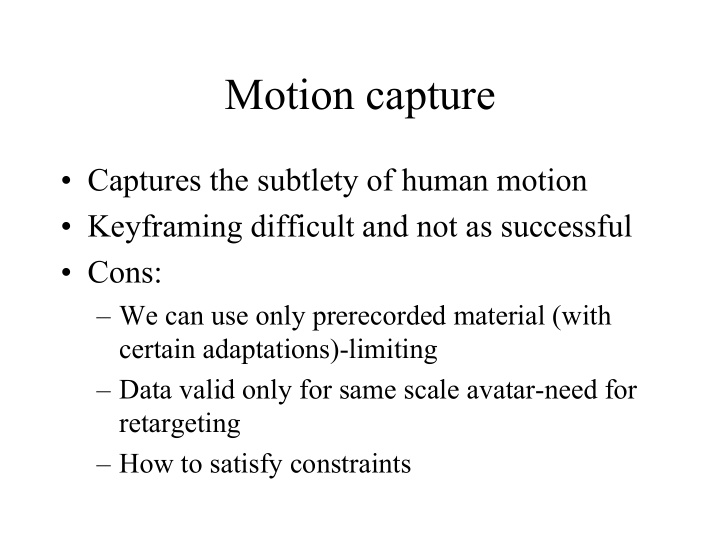 motion capture
