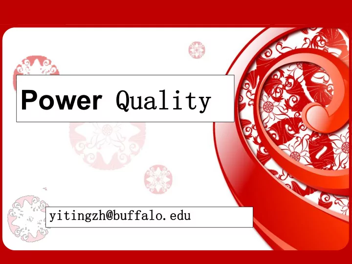 power quality