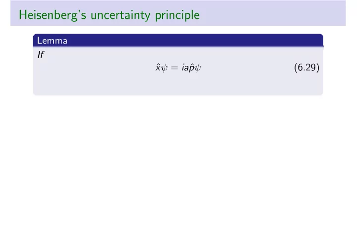 correction the condition 6 29 holds for any function of