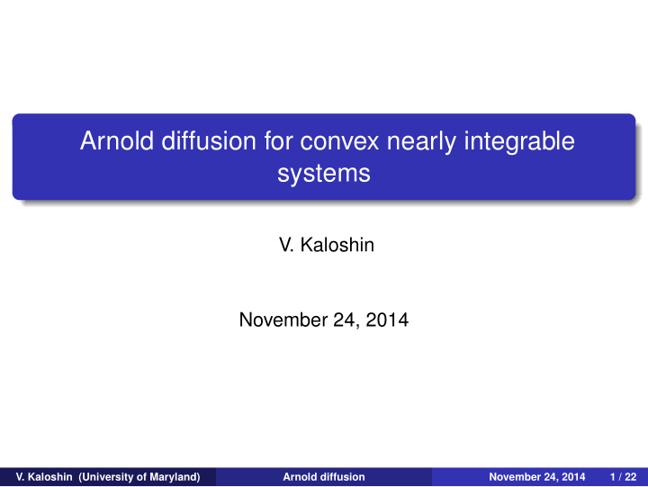 arnold diffusion for convex nearly integrable systems