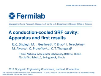 C=Fermilab  Managed by Fermi Research Alliance, LLC for the U.S. Department of Energy Office of