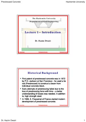 Lecture  Lecture 1  1    Introduction  Introduction  Dr. Hazim Dwairi  Dr  Hazim Dwairi  Dr