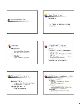 1  Projects  Projects  Final Reports  Final Report  Textual description of your system