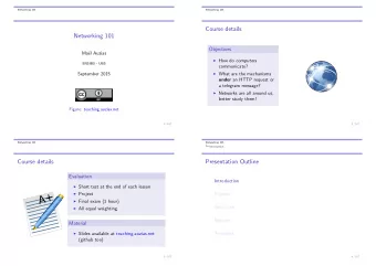 +  Project  Physical  A  Final exam (1 hour)  Data Link  All equal weighting  Network