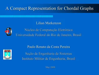 A Compact Representation for Chordal  Chordal Graphs  Graphs  A Compact Representation for  Lilian