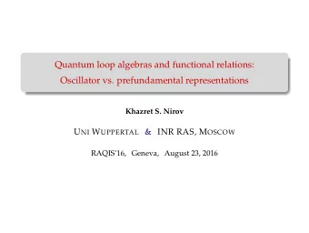 Quantum loop algebras and functional relations:  Oscillator vs. prefundamental representations