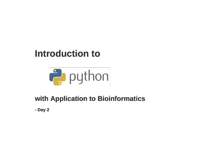 introduction to introduction to