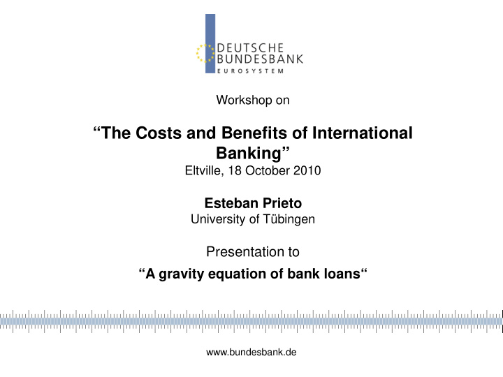 the costs and benefits of international banking