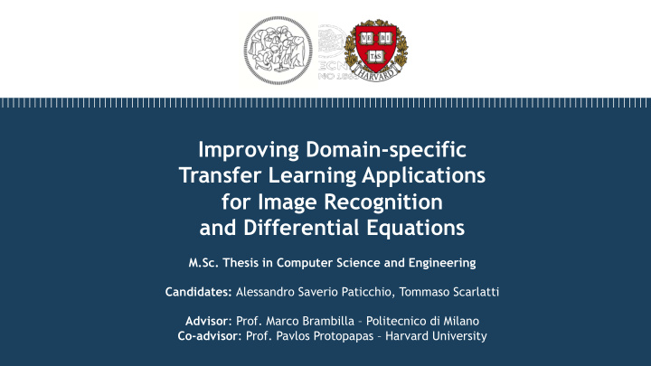 improving domain specific transfer learning applications