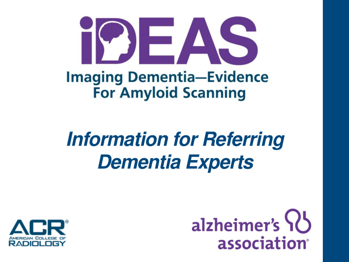 dementia experts welcome