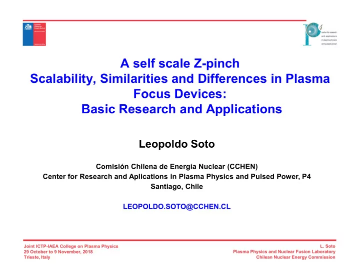 a self scale z pinch scalability similarities and