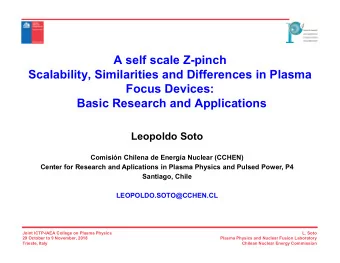 A self scale Z-pinch  Scalability, Similarities and Differences in Plasma  Focus Devices:  Basic