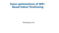some optimizations of wifi based indoor positioning