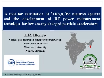A tool for calculation of 7 Li(p,n) 7 Be neutron spectra  and  the  development  of  RF power