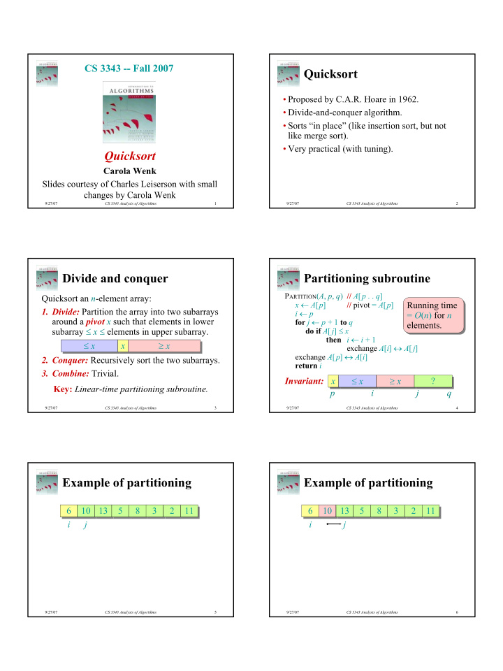 quicksort