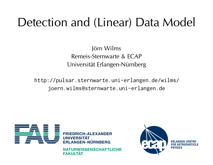 detection and linear data model
