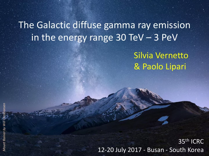 the galactic diffuse gamma ray emission