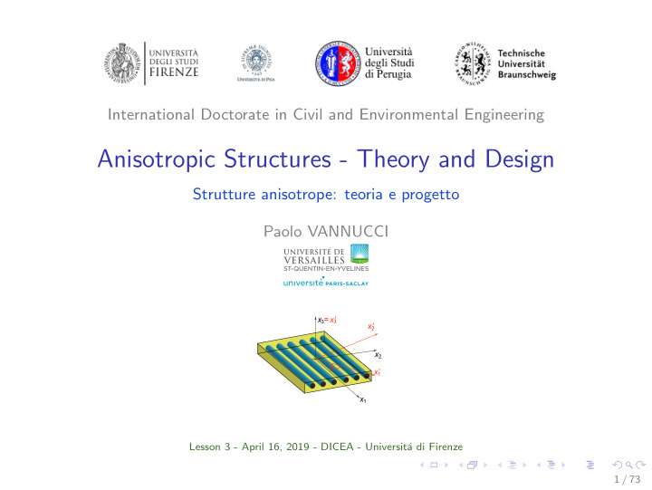 anisotropic structures theory and design