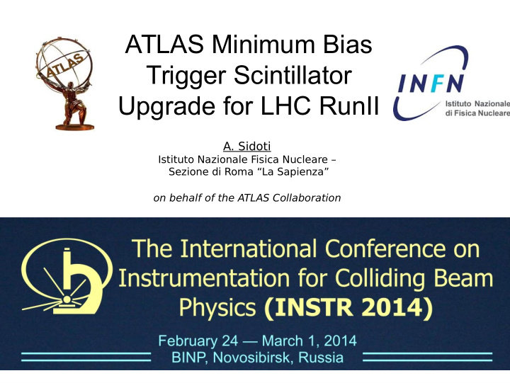 atlas minimum bias trigger scintillator upgrade for lhc