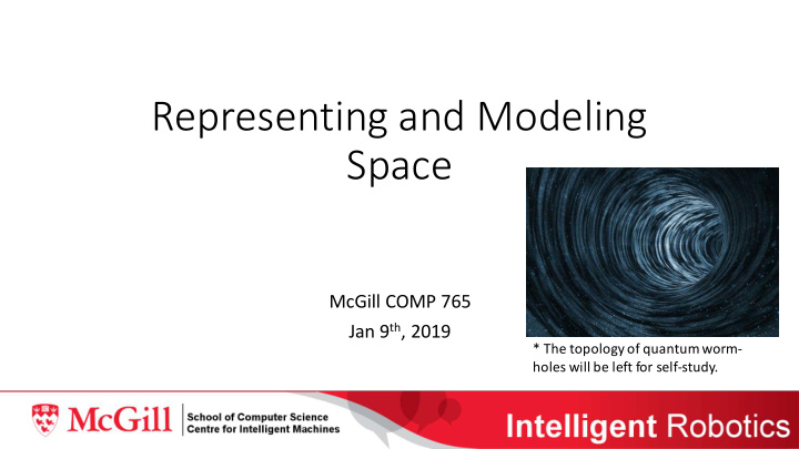 representing and modeling space