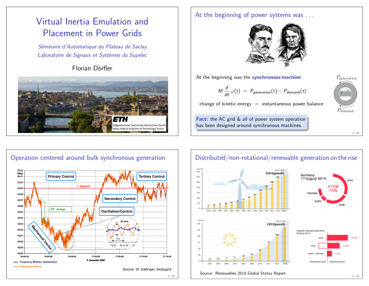 virtual inertia emulation and placement in power grids