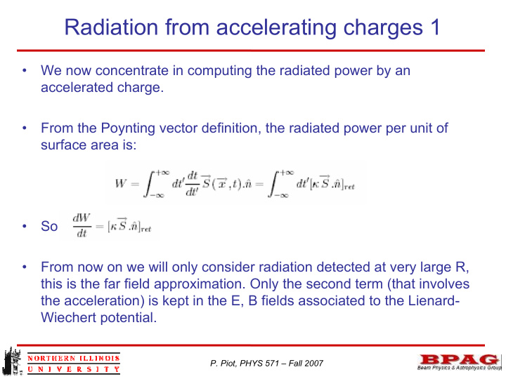 radiation from accelerating charges 1