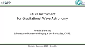 F  u  t  u  r  e  I  n  s  t  r  u  m  e  n  t  f  o  r  G  r  a  v  i  t  a  t  i  o  n  a  l  Wa